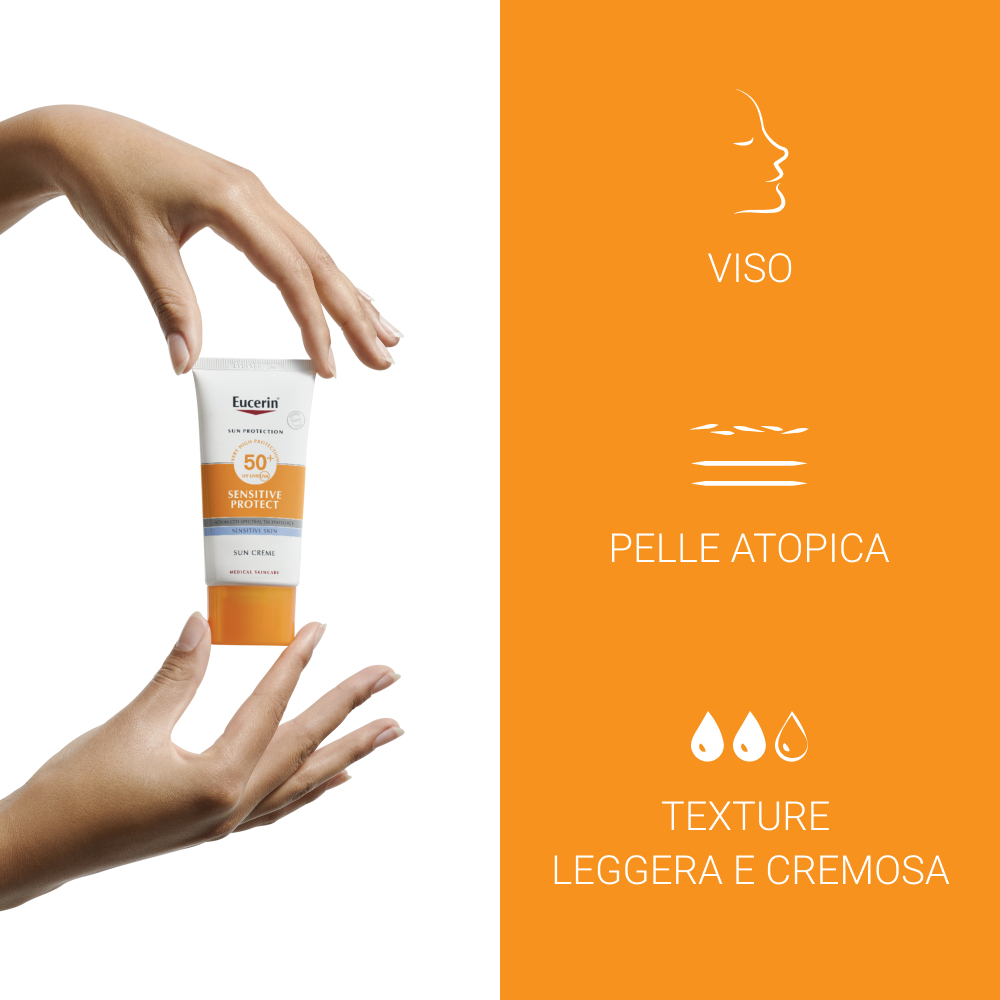 Eucerin Sun Crema Solare Viso per pelle secca SPF50+ 50mL