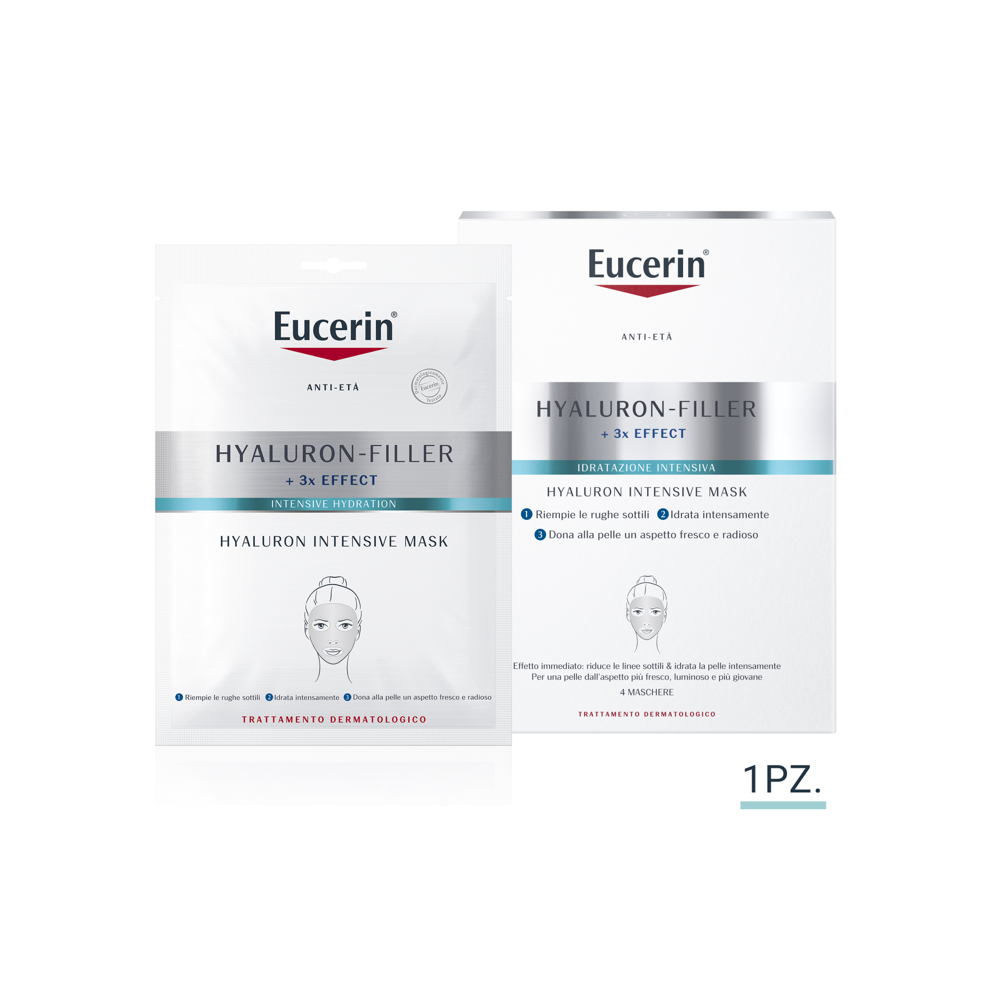 Eucerin Hyaluron-filler maschera viso idratante intensiva