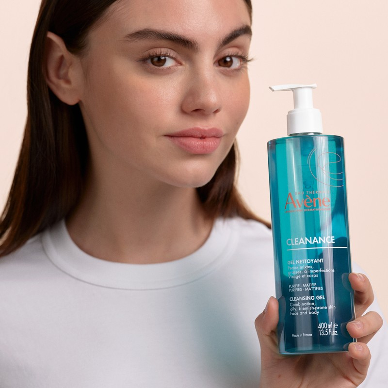 Eau Thermale Avène Cleanance Gel Detergente, pelle grassa a tendenza acneica, 400ml 