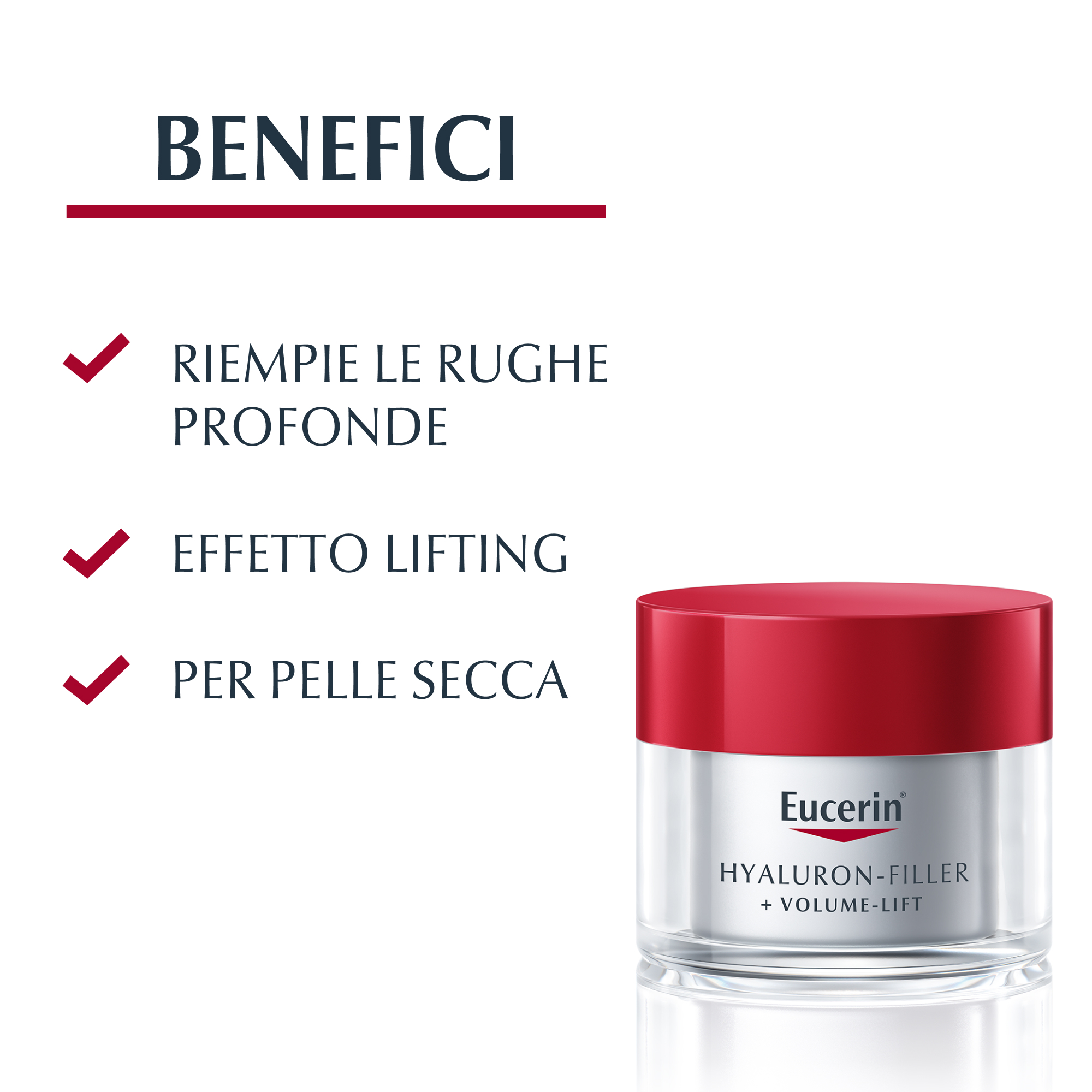 Eucerin Hyaluron-Filler Volume crema Giorno pelle secca 50mL