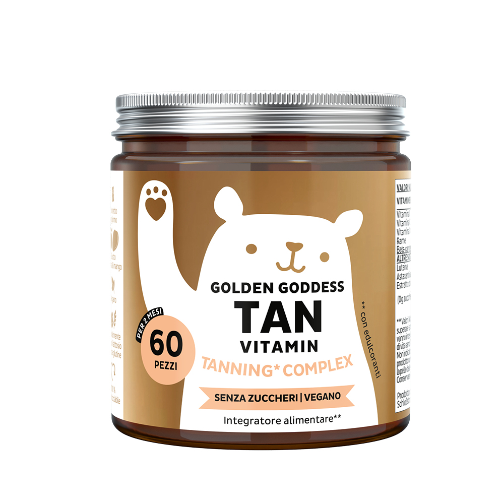 Bears With Benefit - Golden Goddess Tan Vitamin 60 Orsetti - Integratore Per L'Abbronzatura