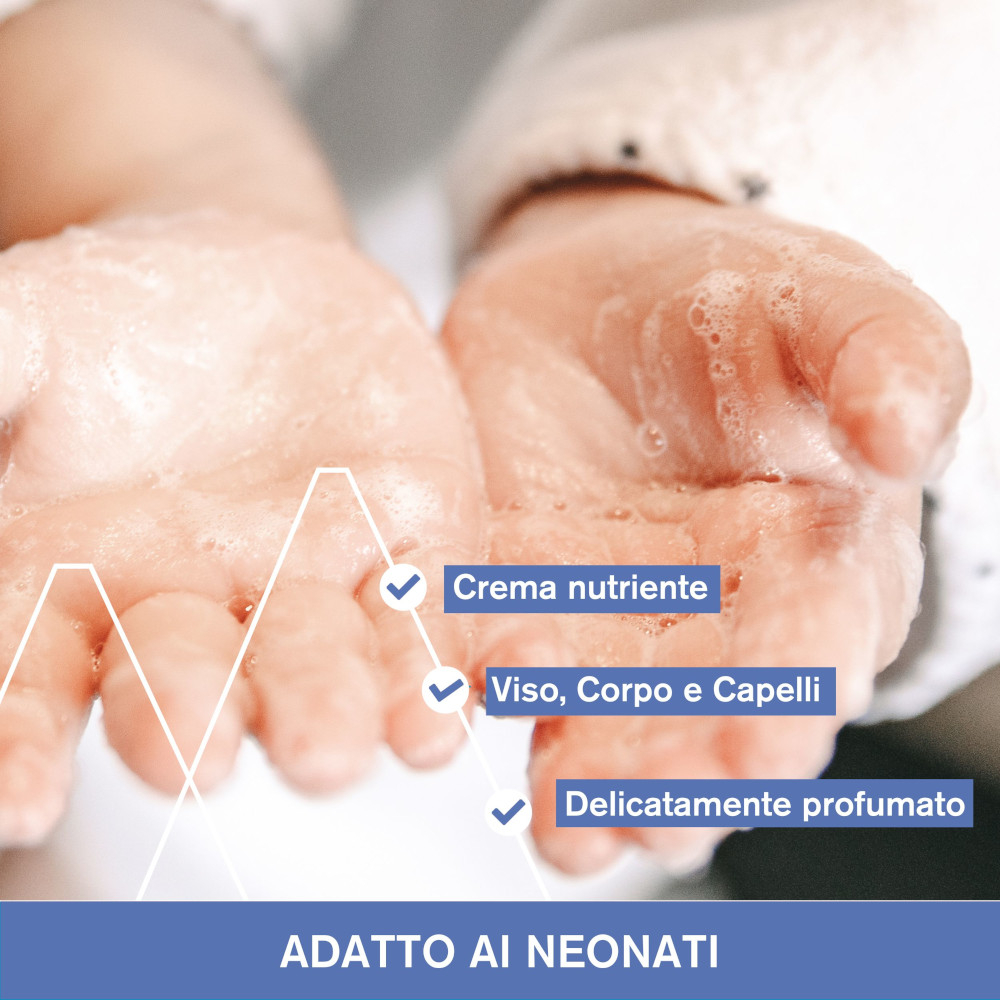 URIAGE Detergente e shampoo bebè per detergere delicatamente e preservare il film idrolipidico 1Lt