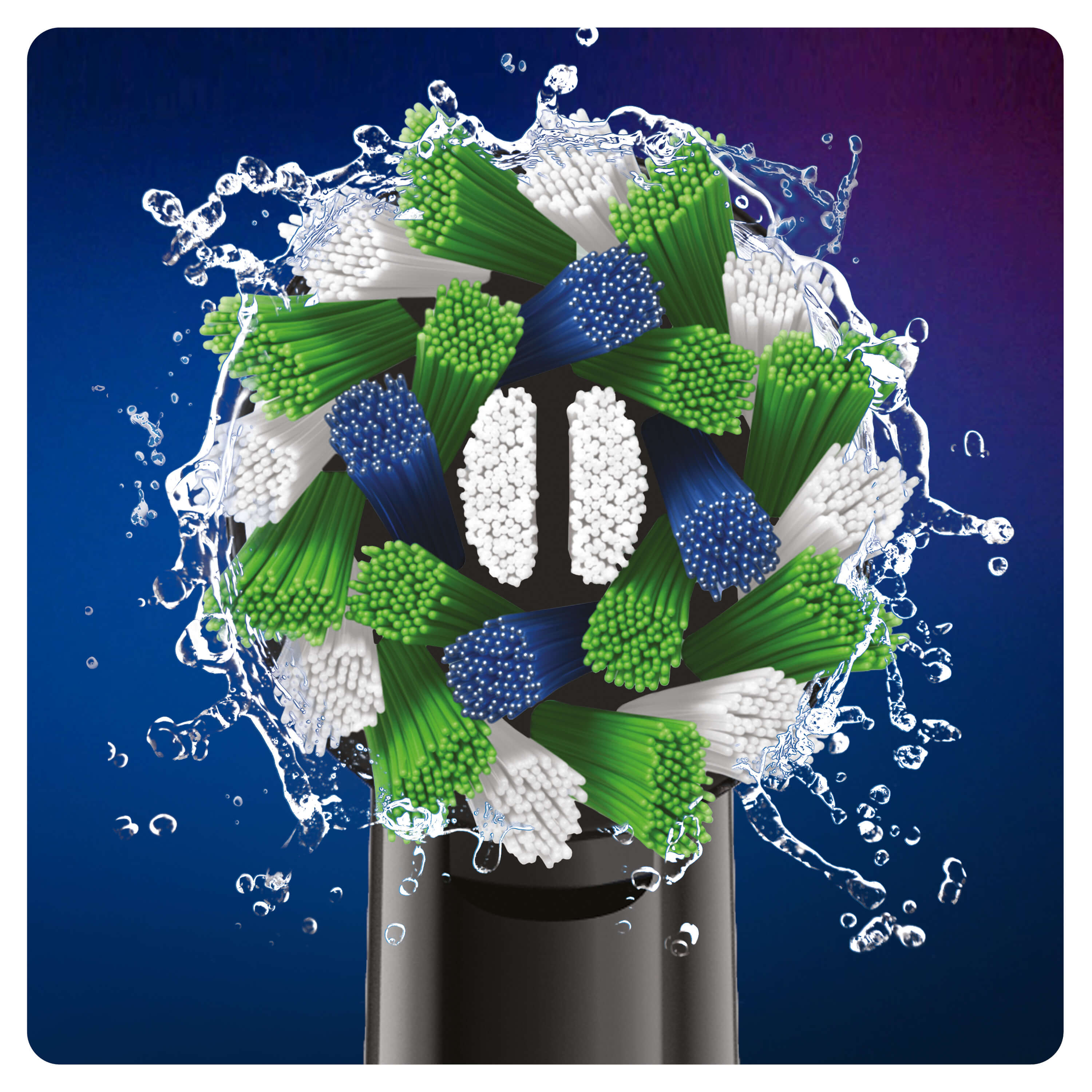 Oral-B CrossAction Testine Di Ricambio Edizione Nera Con Tecnologia CleanMaximiser, Confezione Da 5 Pezzi