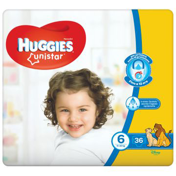 HUGGIES UNISTAR TRIO TG 6 36PZ