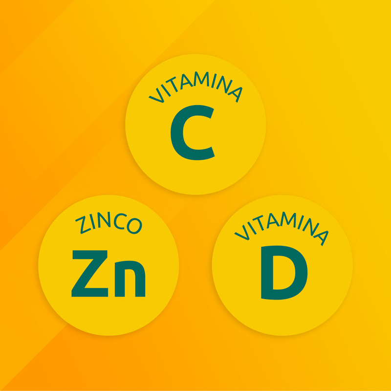 Supradyn Difese Junior Integratore Multivitaminico con Vitamina C, D e Zinco  per le Difese Immunitarie dei Bambini, Gusto Arancia, Fragola e Papaya, 25 Caramelle Gommose 