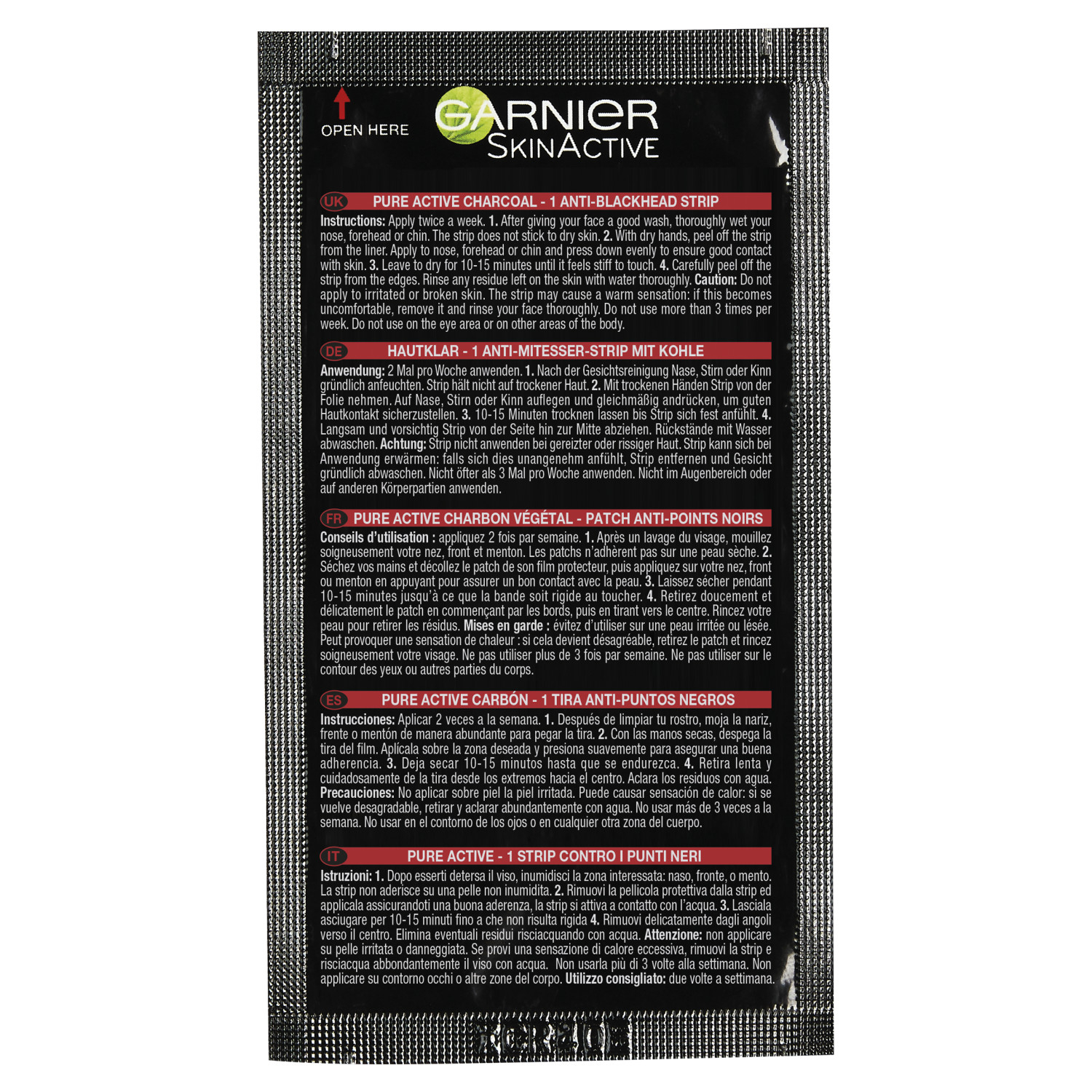 GARNIER CHARCOAL PATCHES