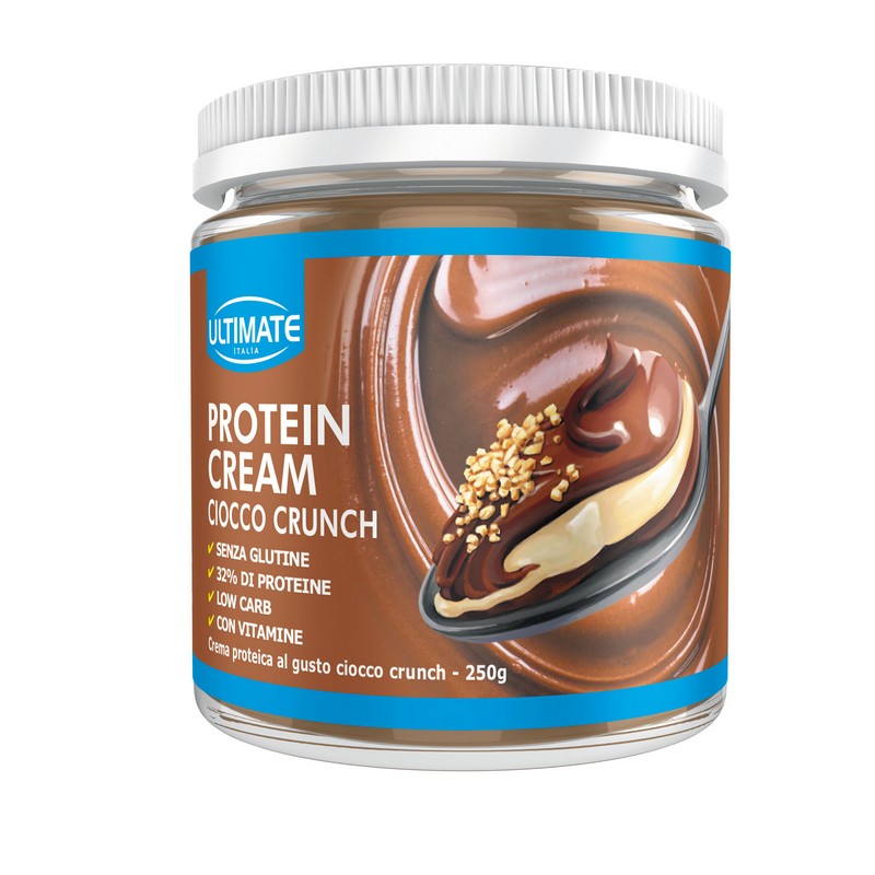 Ultimate Italia Protein Cream - Crema Proteica Spalmabile Gusto Ciocco Crunch 250 g
