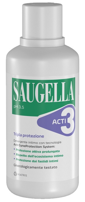 Saugella ACTI3 Detergente Intimo Tripla Protezione 500 mL