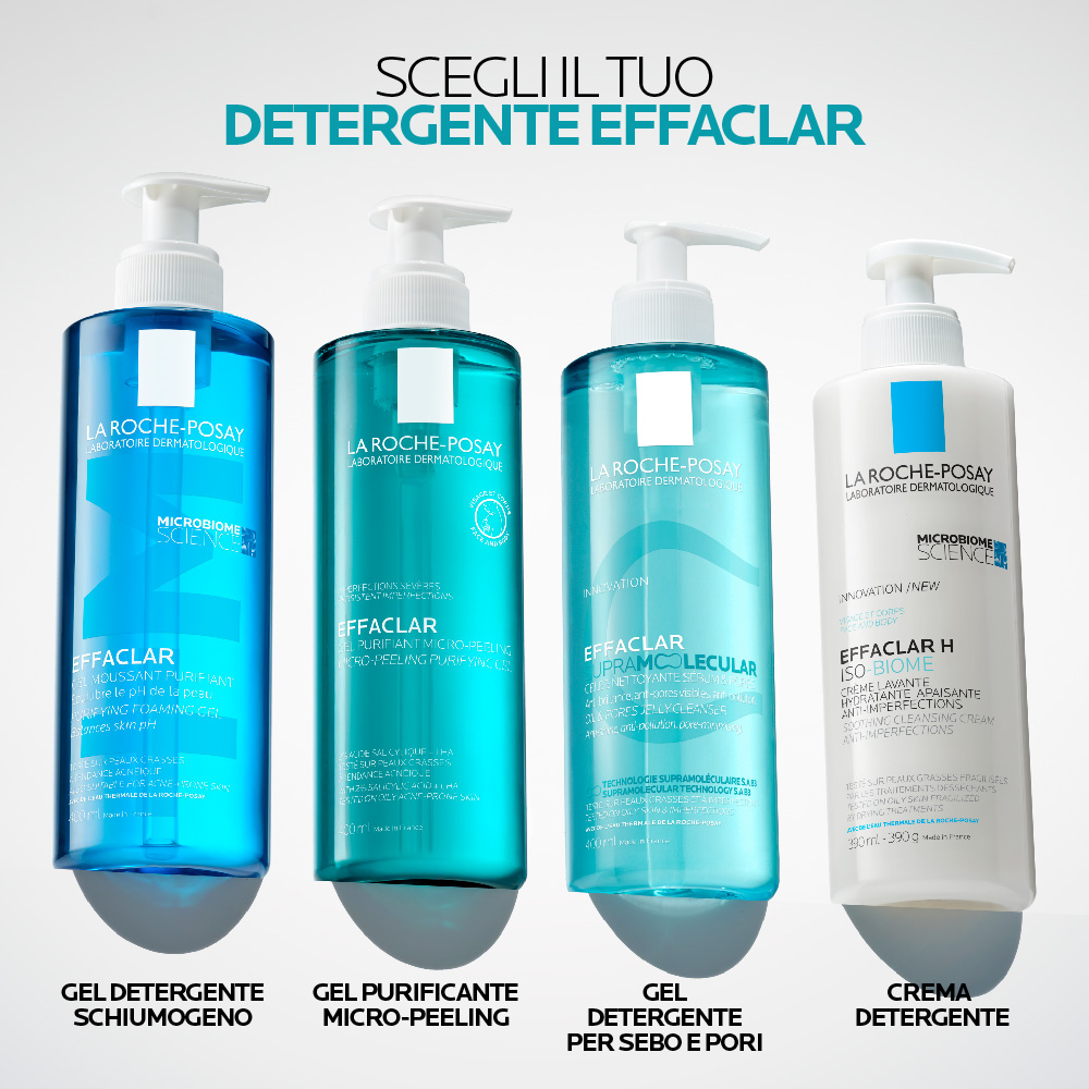 La Roche-Posay Effaclar - Gel Detergente Purificante Per Pelle Grassa 400 ml