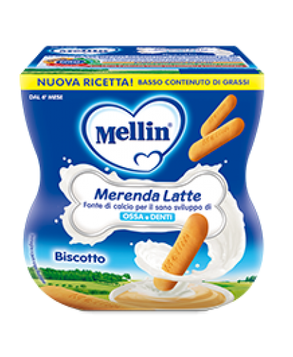 Mellin Merenda Latte E Biscotto 2 x 100 g