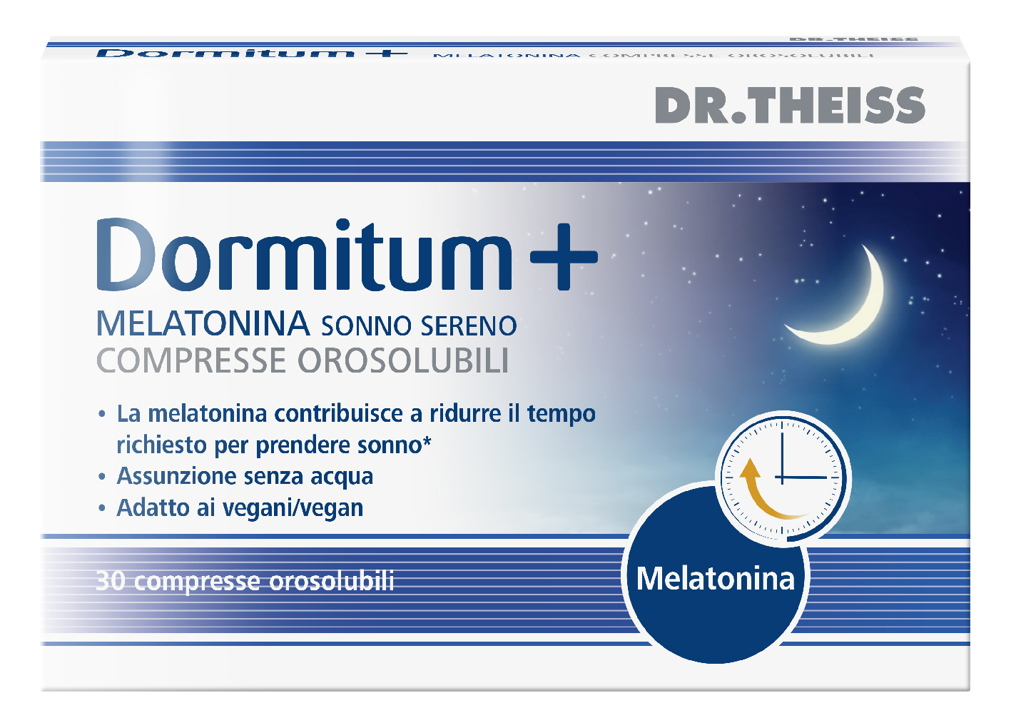 Dr. Theiss - Dormitum+ 30 Compresse Orosolubili - Integratore Per Il Sonno
