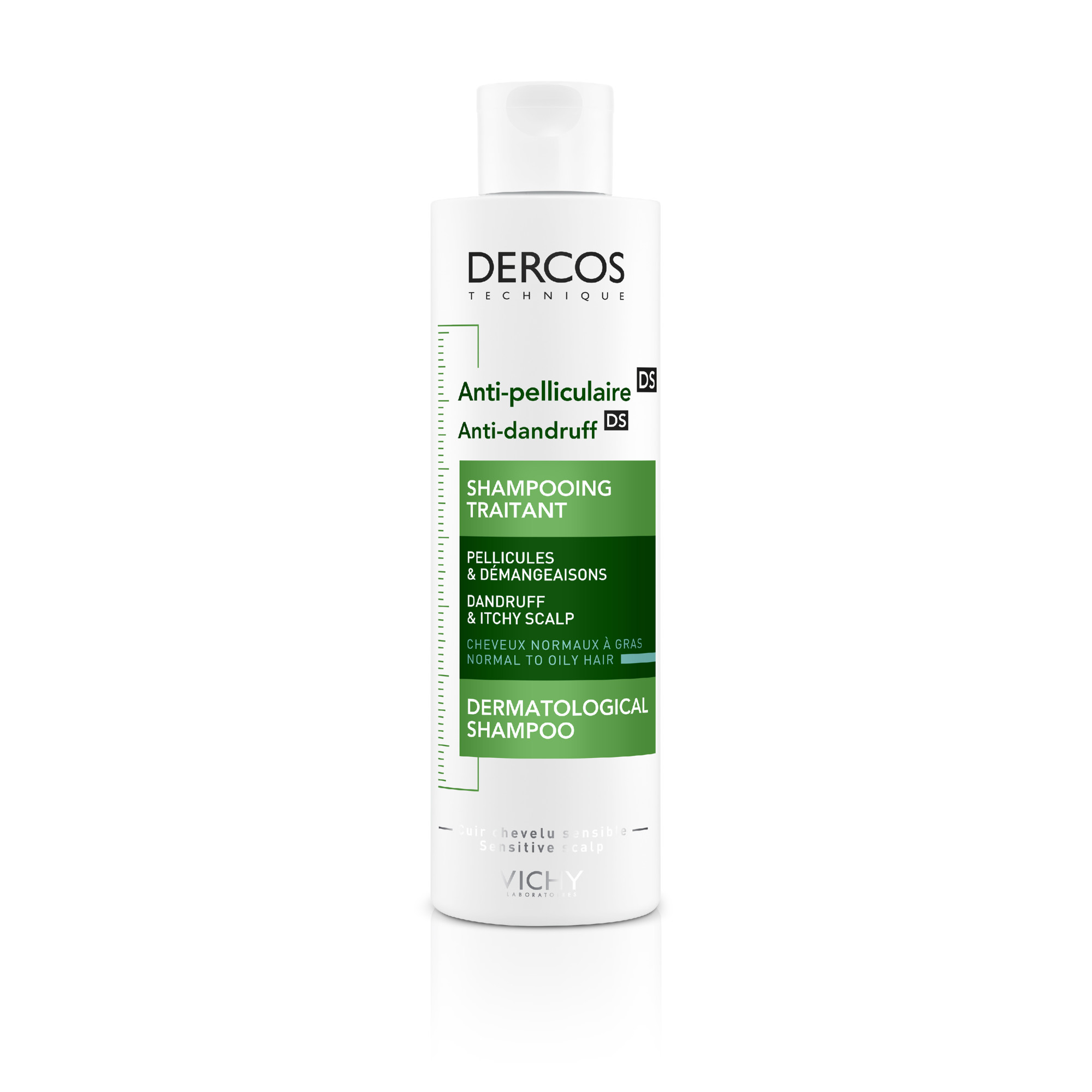Vichy Dercos Shampoo trattante Anti-forfora DS per capelli da normali a grassi 200 ml