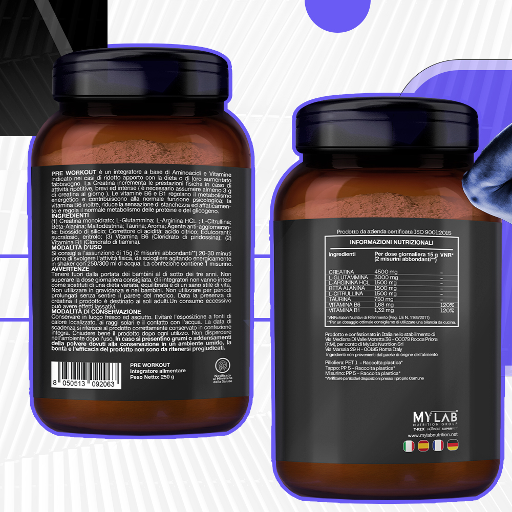 T-Rex Integratori Pre Workout Energy Explosion Gusto Frutti Di Bosco 250 g - Integratore Per Lo Sport