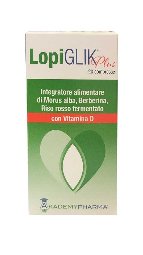 LopiGlik Plus - Integratore per il colesterolo - 20 Compresse