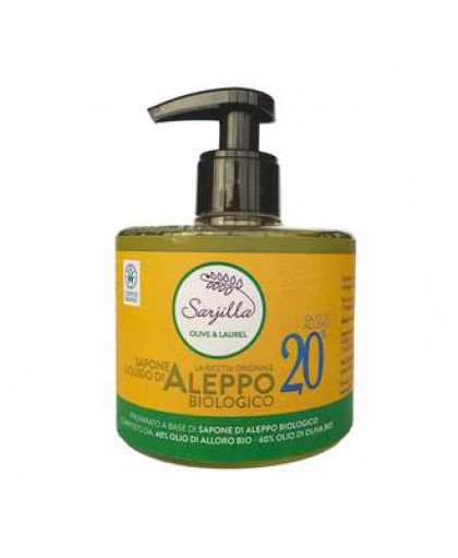 SAPONE ALEPPO LIQ 20% BIO300ML