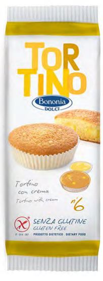 Bononia Senza Glutine Tortina Con Crema 6x50 g