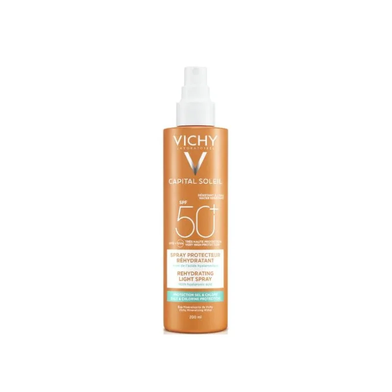 Vichy Capital Soleil Cell Protect Fluido Ultra Leggero Spray Protezione Alta Spf 50 200 ml