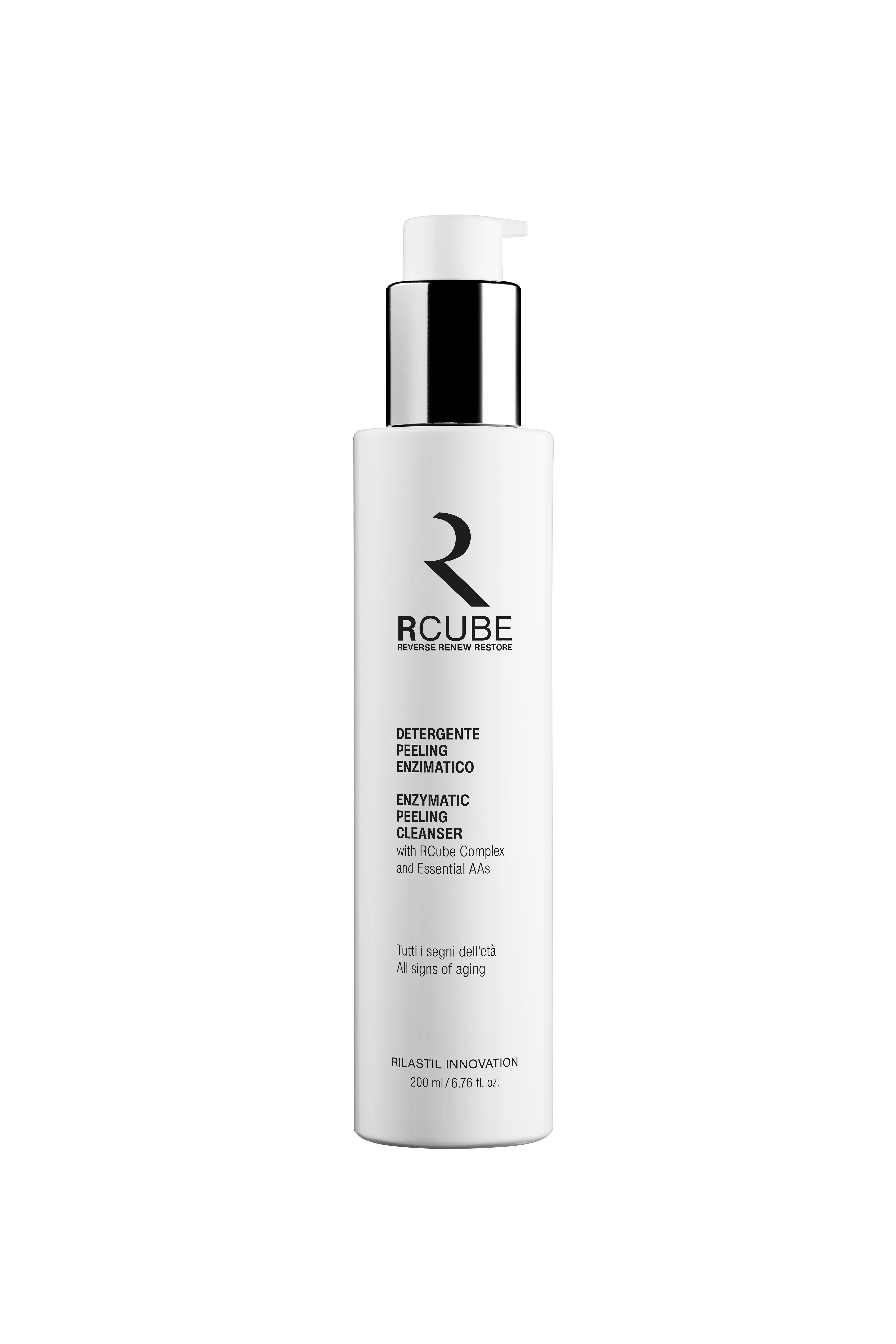 Rilastil Rcube - Detergente Peeling Enzimatico 200 ml