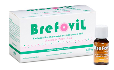 Brefovil Integratore di Fermenti Probiotici 10 Flaconcini