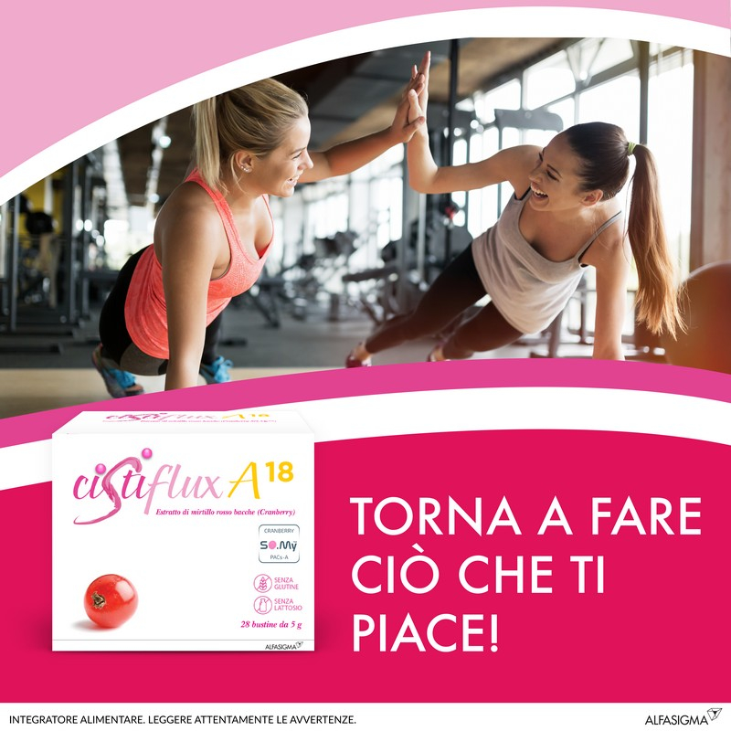 Cistiflux A 18 - Integratore per il benessere delle vie urinarie - 28 bustine