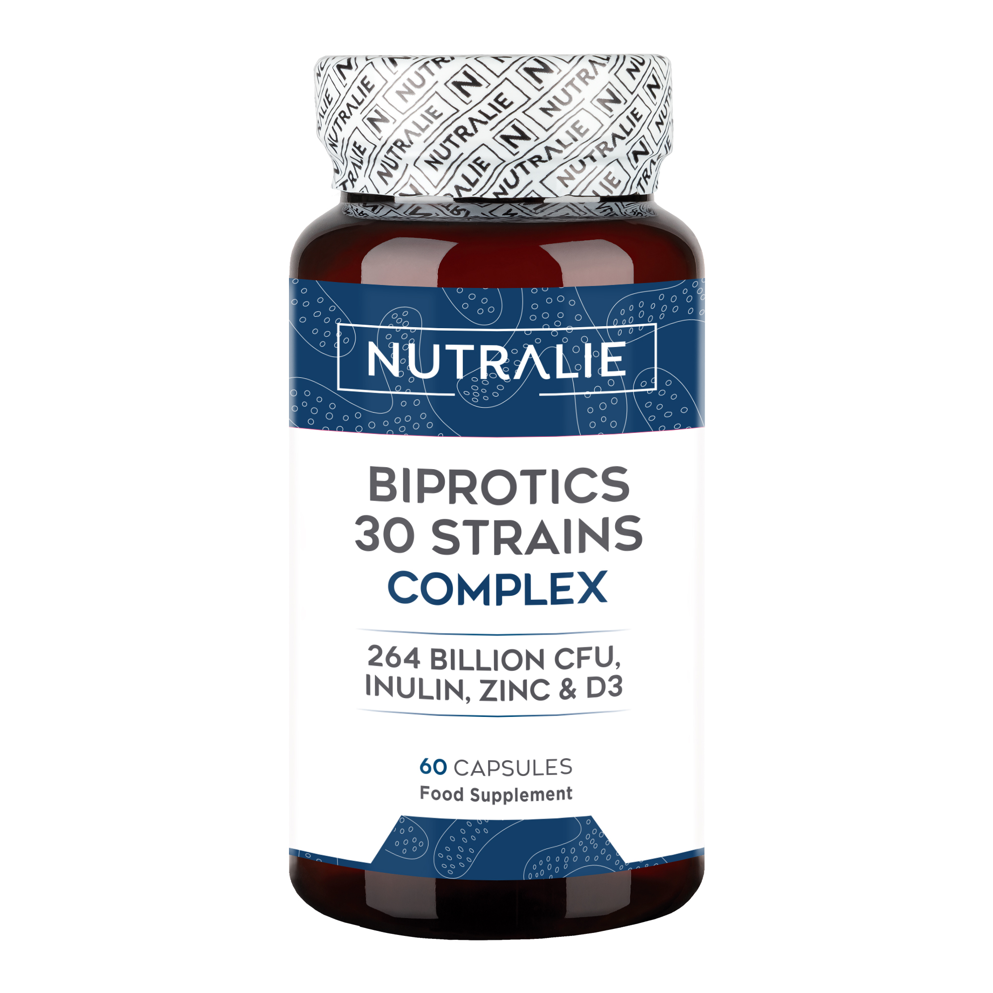 Nutralie Probiotici 30 Ceppi 264 Miliardi di CFU Biprotics 60 Capsule
