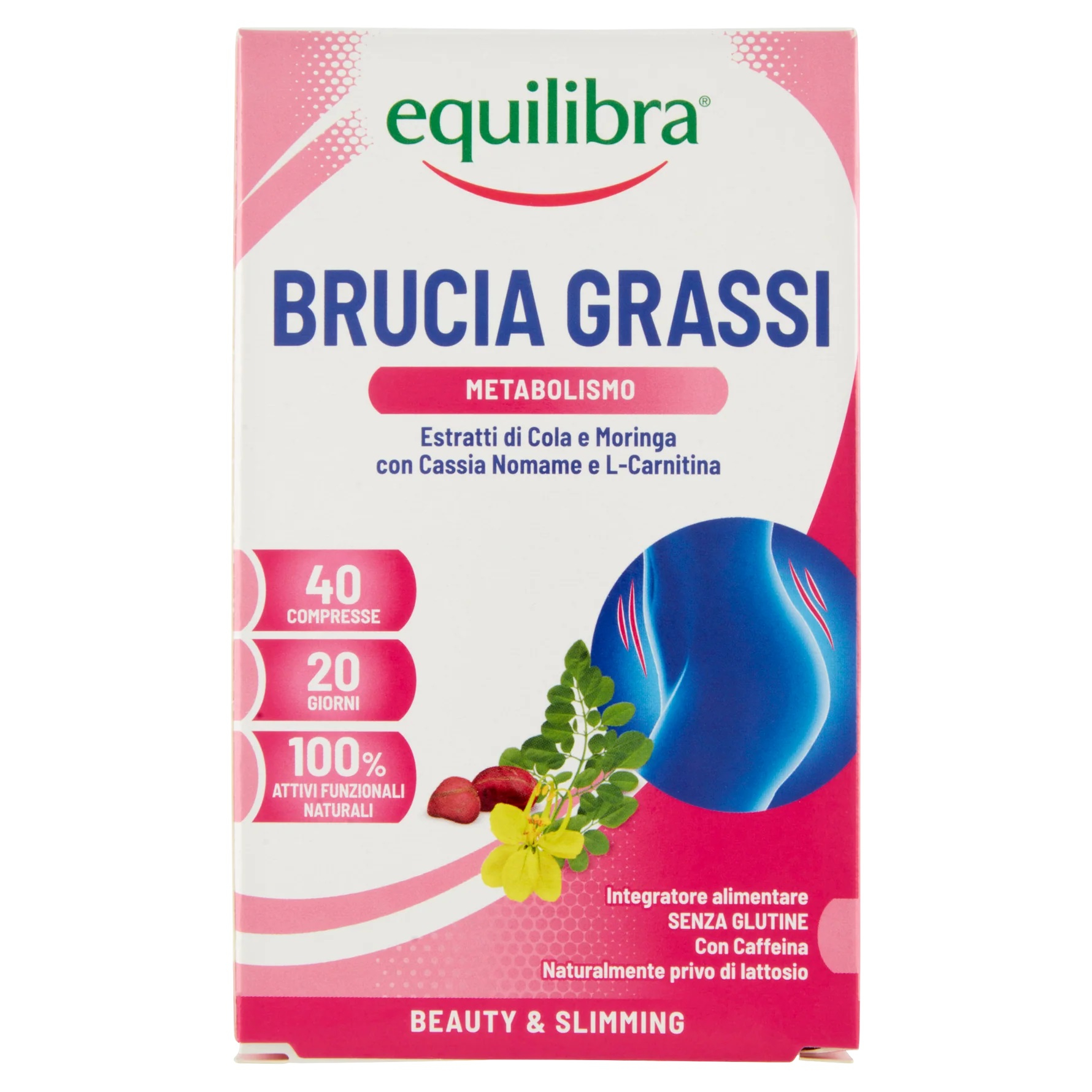 Equilibra Integratore Brucia Grassi per Controllo del Peso 40 Compresse