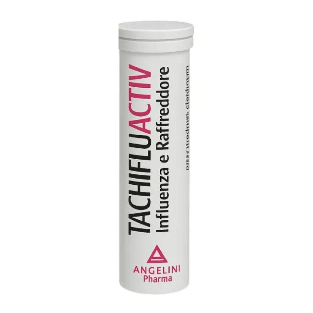 Angelini TachifluActiv Influenza e Raffreddore 500mg/60mg Paracetamolo Pseudoefedrina Cloridrato, 10 Compresse