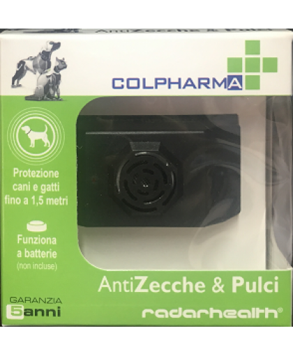 Colpharma AntiZecche e Pulci ad ultrasuoni nero
