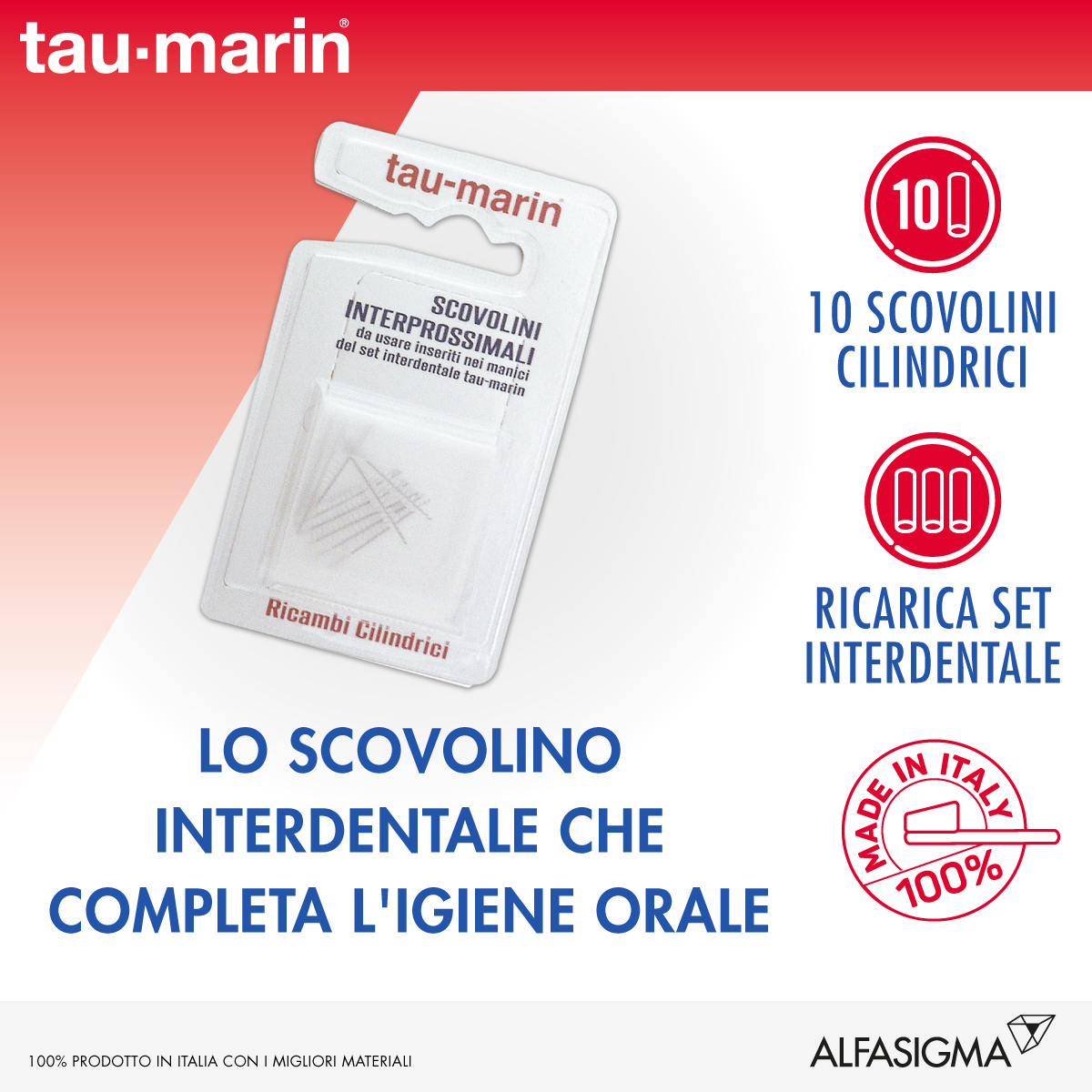 Tau-Marin Scovolino Di Ricambio Cilindrico