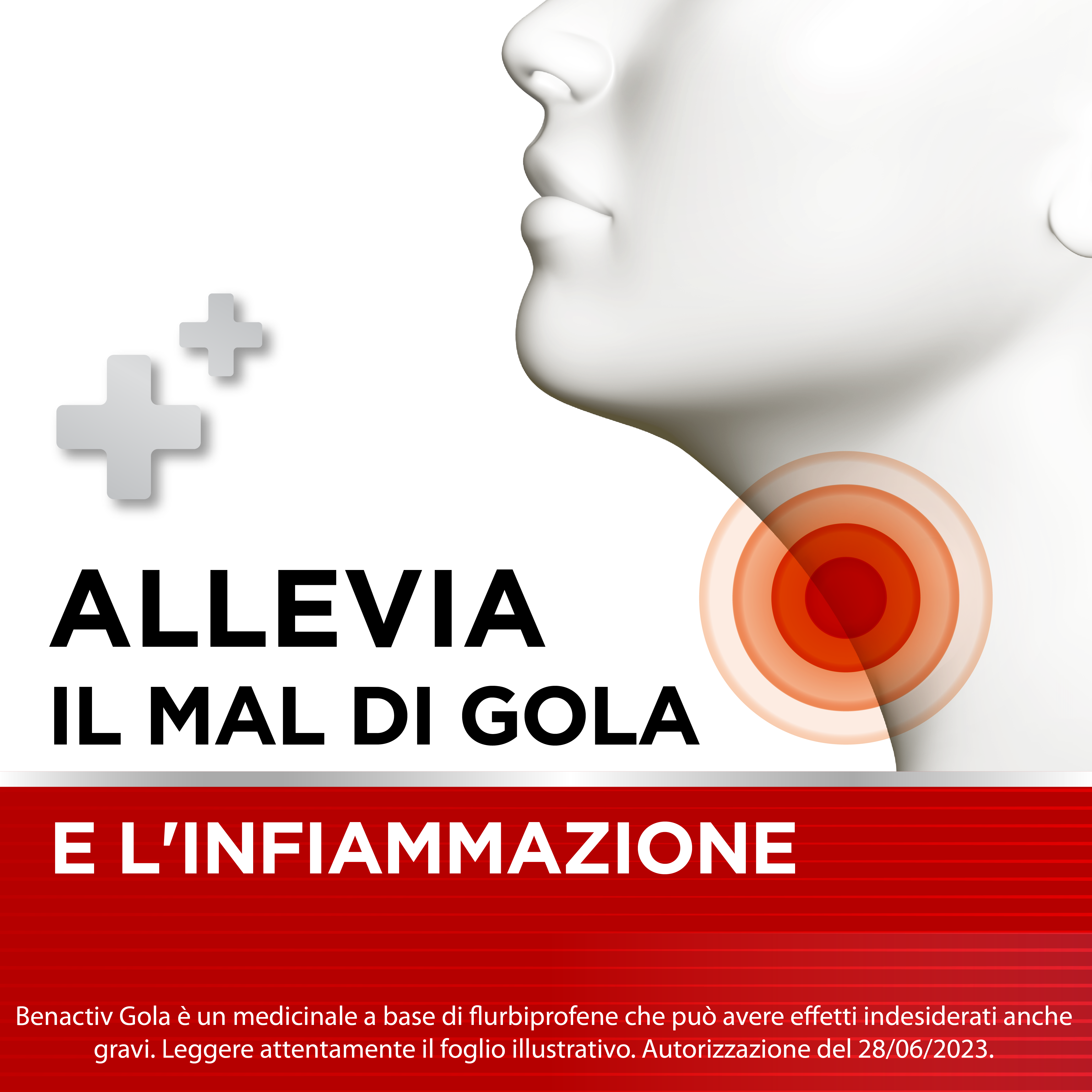 BENACTIV GOLA SPRAY 15 ML spray gola per mal di gola 