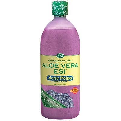 ESI Aloe Vera Activ Polpa Con Mirtillo Integratore Depurativo Organismo 1 Litro