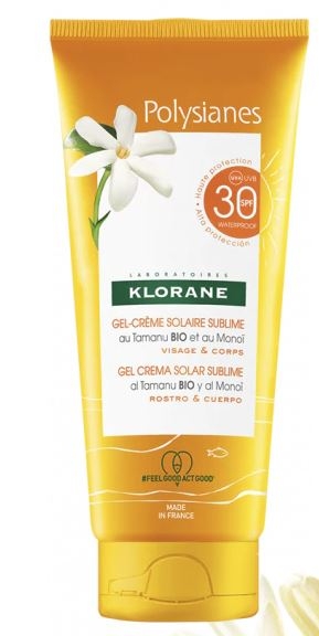 KLORANE Gel-crema solare SPF 30 al Tamanu Bio e al Monoï 200ml