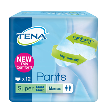 Tena Pants Super New Mutandina Assorbente Taglia M 12 Pezzi