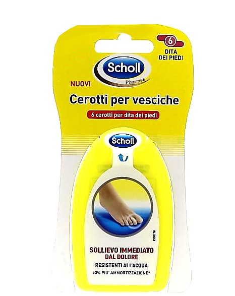 Scholl Cerotti Vesciche Per Dita dei Piedi 6 Cerotti