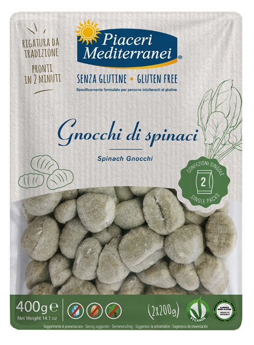 PIACERI MEDIT GNOC SPINACI400G