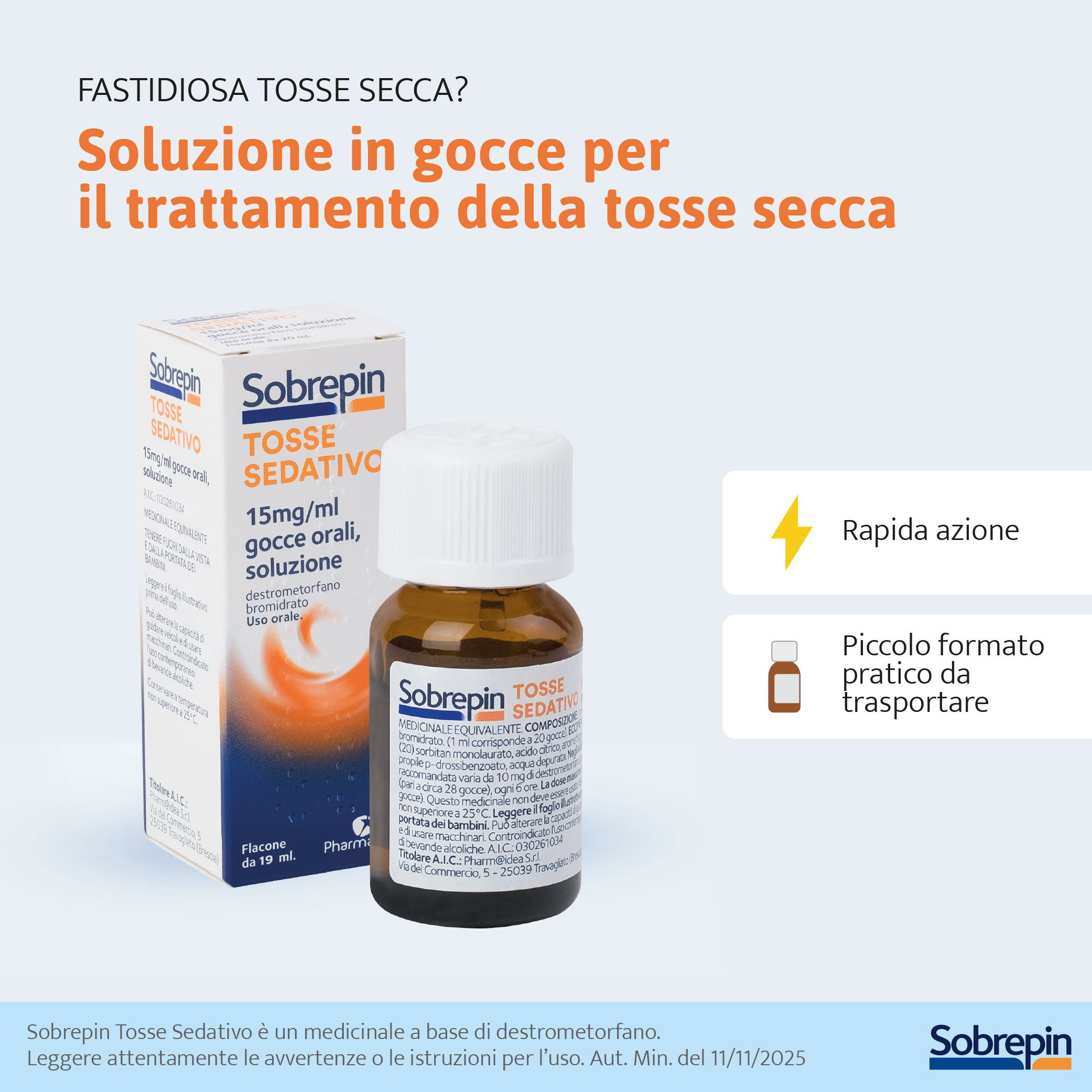 SOBREPIN TOSSE SEDATIVO GOCCE 19ML