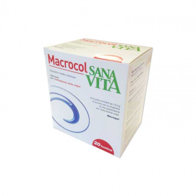 Sanavita Macrocol Benessere Intestinali 20 bustine Dispositivo Medico
