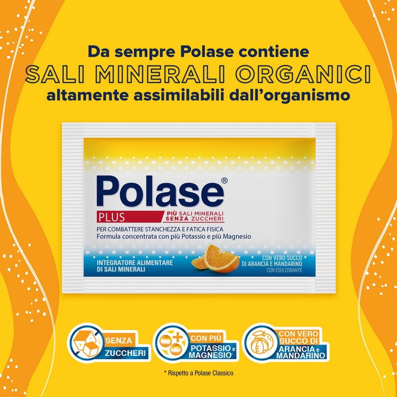 Polase Plus 36 bustine + Polase Sport 10 bustine Magnesio e Potassio Integratore Alimentare Sali Minerali 