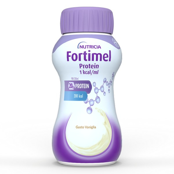 Nutricia Fortimel  Protein, Gusto Vaniglia, Ipercalorico, 4x200ml