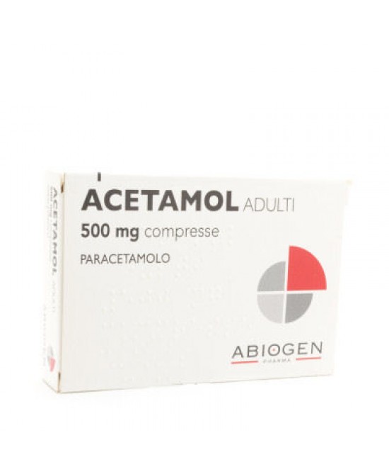Acetamol Paracetamolo 500mg Adulti - 20 Compresse