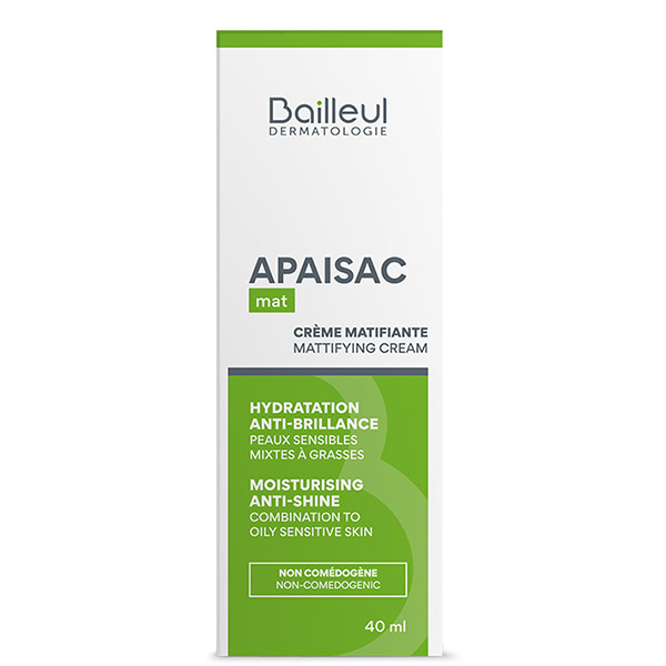 Apaisac Pure Crema Opacizzante per pelle tendente all'acne per restringere i pori e ridurre le imperfezioni - 40ml