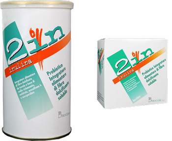 2 IN Inulina Dolcificante Integratore Fibre 26 Bustine 1 , 25 g