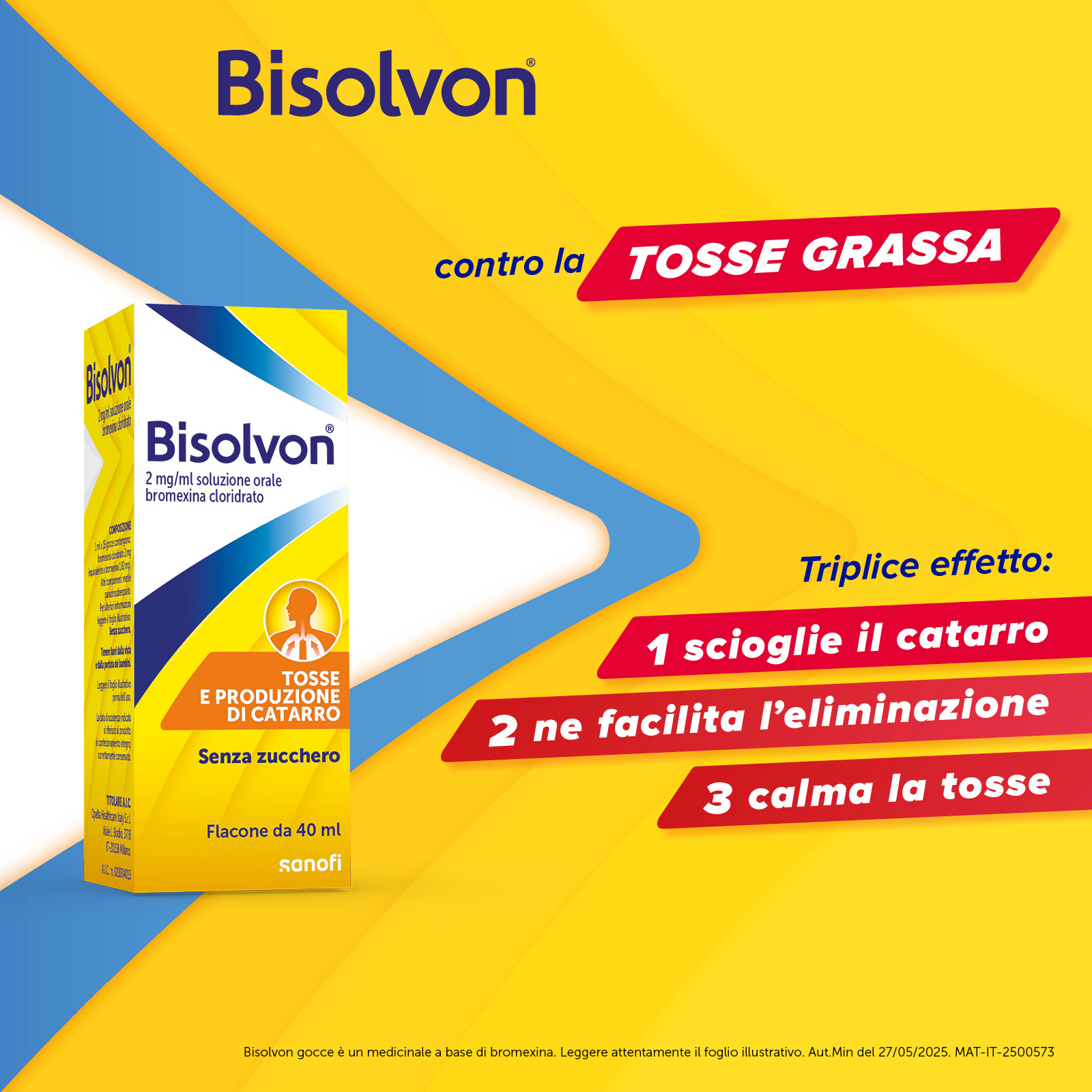 Bisolvon Gocce 2 mg/ml Soluzione Orale Bromexina Cloridrato 40 ml