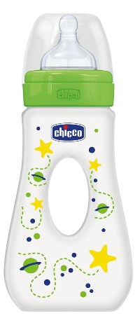 Chicco Biberon Benessere Passeggio Con Tettarella In Silicone Unisex +4m 240 ml