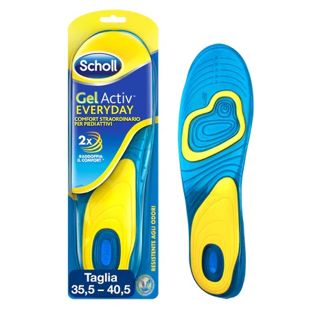 Scholl GelActiv Everyday Donna - Soletta in gel - 1 paio