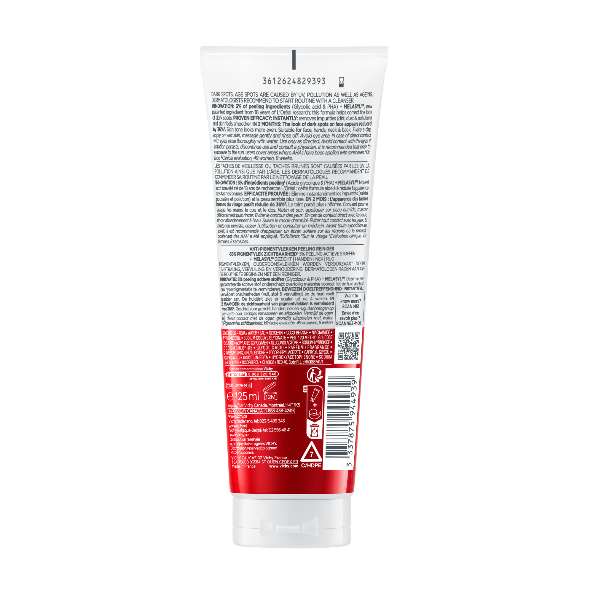 Vichy Liftactiv Pigment Specialist B3 - Detergente Peeling Anti-Macchie 125 ml