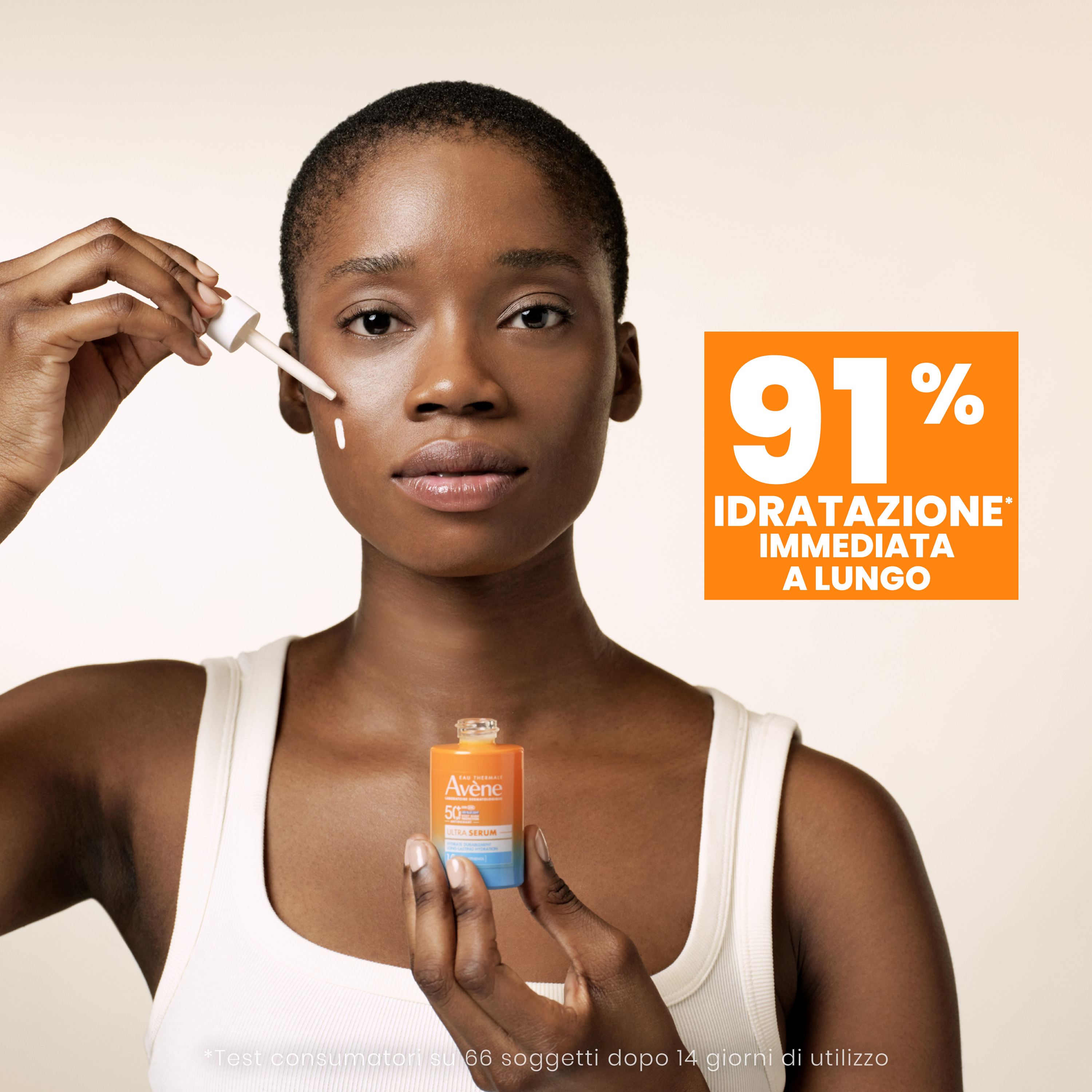 Avène Eau Thermale Ultra Siero SPF50+ Idratante - Protezione Solare Molto Alta Viso 30 ml