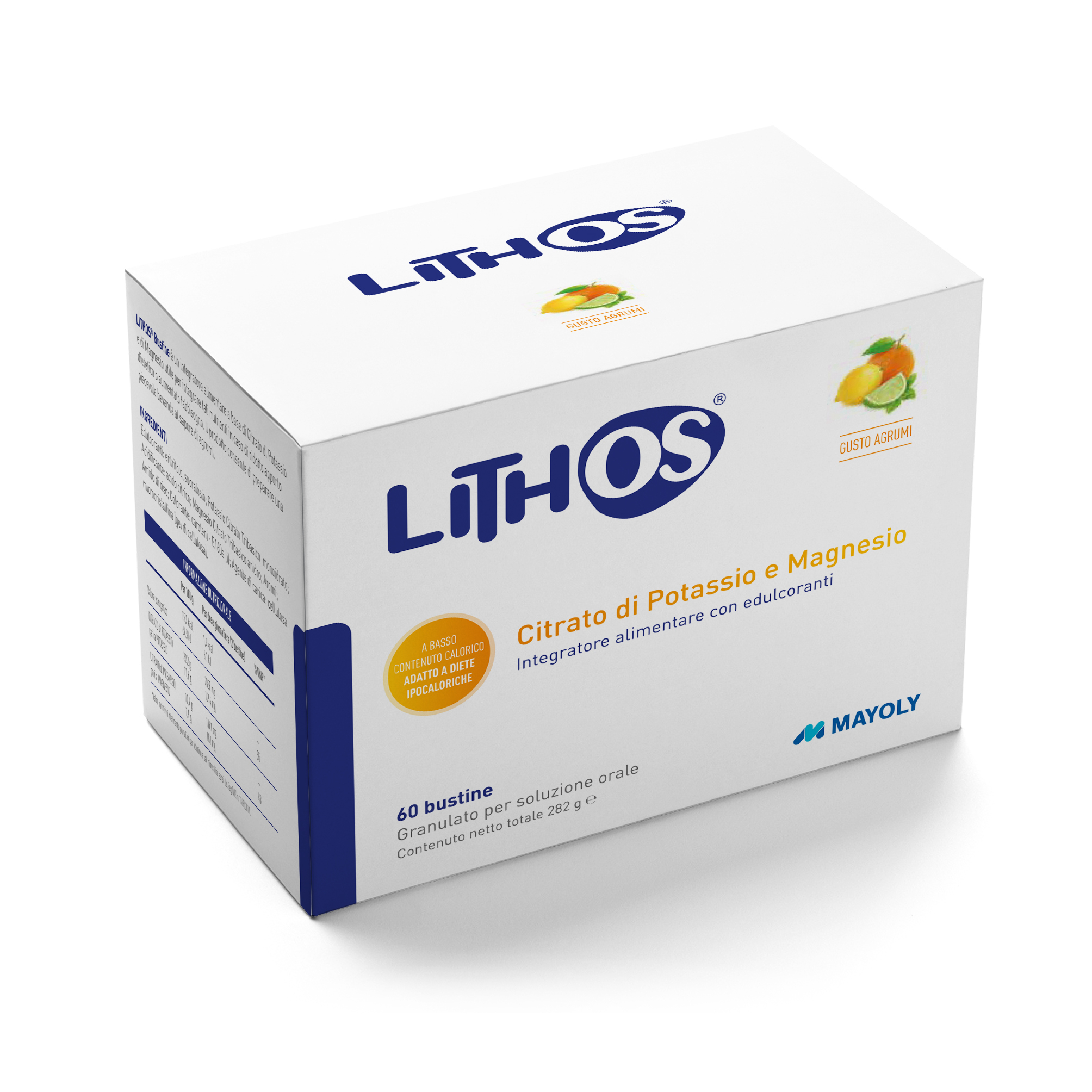 Lithos - Integratore per l'equilibrio acido-base - Gusto Agrumi - 60 bustine