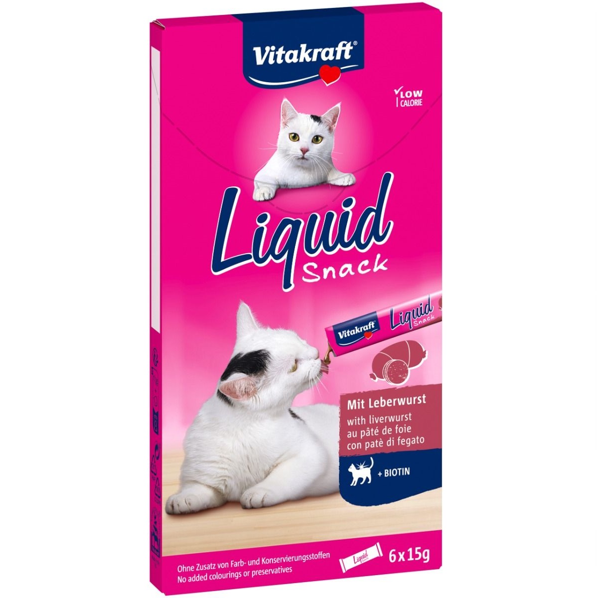 VITAKRAFT GATTO SNACK LIQUID PATE' DI FEGATO 6x15GR