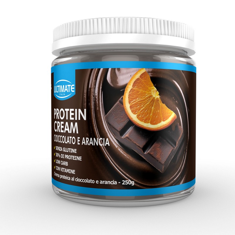 Ultimate Italia Protein Cream - Crema Proteica Spalmabile Gusto Cioccolato E Arancia 250 g
